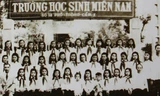 Học sinh trường số 18 Hải Phòng. Thời kỳ đó, Hải Phòng được gọi là thủ đô của học sinh miền Nam với tổng cộng 10 trường học sinh miền Nam trên đất Bắc. Ảnh: Tư liệu.