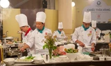 Các đội đầu bếp đang dự thi trong vòng sơ khảo khu vực Trung Trung bộ.