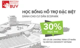 Tất cả cư dân Ecopark và người thân theo học tại BUV sẽ được giảm 30% Học phí