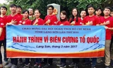 ĐVTN thăm, ôn lại truyền thống và vệ sinh cột mốc tại Đồn biên phòng Bảo Lâm, huyện Cao Lộc