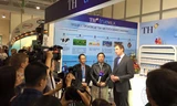 Gian hàng triển lãm của TH true MILK tại Expocentre Moscow 
