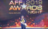Văn Vũ được vinh danh tại AFF Awards Night 2019