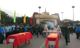 Đón nhận 37 hài cốt liệt sỹ tại Cửa khẩu Quốc tế Lao Bảo.
