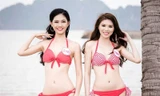 Thí sinh hoa hậu nổi bật trên biển trong trang phục bikini