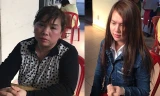 Nghi can Nguyễn Thị Thanh Hương và Nguyễn Diệu Hiền (phải). Ảnh CA cung cấp.