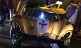 Koenigsegg Agera R bị vỡ nát phần đầu. Ảnh: GTSpirit.