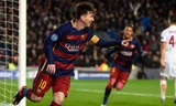 Messi tái xuất trong đội hình chính và lập tức ghi bàn. Ảnh: Reuters.