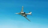 Máy bay ném bom tầm xa Tu-160 của Nga. Ảnh: Sputnik.