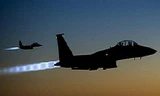 Máy bay F-15 Mỹ và NATO trong một cuộc không kích ở Iraq.