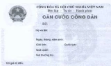 Mặt trước Thẻ căn cước công dân.