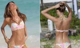 Bà xã tương lai của Adam Levine gợi cảm với bikini