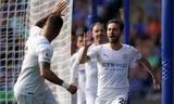 Hạ Leicester, Man City bám sát M.U trên bảng xếp hạng