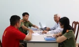 Cơ quan chức năng làm việc với N.T.T