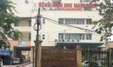 Bệnh viện Nhi Nam Định, nơi có 2 nhân viên vừa bị bắt giam - Ảnh: Hoàng Long