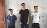 3 đối tượng buôn bán người vừa bị bắt giam tại Thái Bình - Ảnh: Hoàng Long