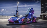 Lóa mắt với siêu xe Aventador Roadster 'thiên hà'