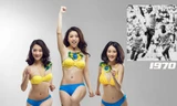 Người đẹp châu Á nóng bỏng tái hiện lịch sử World Cup