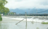 Đập tràn hồ Quan Sơn, nơi hiện trường học sinh bị đuối nước.