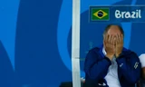  HLV Scolari không tin vào mắt mình khi đội nhà bị Đức hủy diệt - Ảnh: Reuters