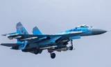 Máy bay chiến đấu SU-27 của Không quân Ukraine. (Ảnh: theaviationist.com)