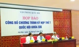 Buổi họp báo Công bố chương trình kỳ họp thứ bảy.