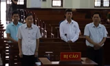 Các bị cáo tại phiên toà