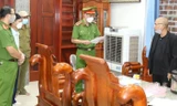 Cơ quan Công an đọc lệnh bắt đối tượng Nguyễn Hùng Quân