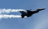 Một máy bay F-16 trình diễn trong ngày độc lập của Pakistan năm 2017. (Ảnh: Getty Images)