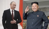Tổng thống Nga Vladimir Putin và Chủ tịch Triều Tiên Kim Jong Un