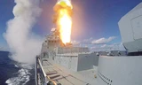 [VIDEO] Chiến hạm Nga phóng tên lửa hành trình diệt IS