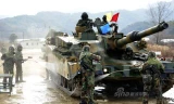 Siêu tăng K-2 Hàn Quốc xuất hiện trên biên giới Triều Tiên
