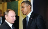 Tổng thống Nga Putin (trái) và người đồng cấp Mỹ Obama tiếp tục có cuộc điện đàm về Syria và Ukraine. Ảnh: RIA Novosti