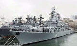 Tuần dương hạm tên lửa Varyag thuộc Hạm đội Thái Bình Dương của Nga. Ảnh: Bộ Quốc phòng Nga