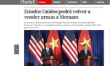 Báo Clarin của Argentina đưa tin về chuyến thăm Việt Nam của Tổng thống Barack Obama.