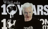 Người sáng lập trang WikiLeaks, Julian Assange. Ảnh: AP