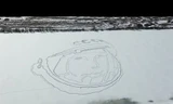 [VIDEO] Tái hiện hình ảnh phi hành gia Gagarin trên mặt băng khổng lồ