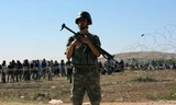 Thổ Nhĩ Kỳ tăng cường an ninh trên biên giới với Syria. Ảnh: AP