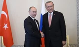 Tổng thống Nga Vladimir Putin và Tổng thống Thổ Nhĩ Kỳ Tayyip Erdogan phá băng quan hệ. Ảnh: RIA Novosti