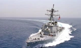 Tàu chiến USS Curtis Wilbur của Mỹ. Ảnh: Reuters 