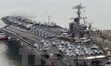 Tàu sân bay hạt nhân Mỹ USS John C. Stennis. (Nguồn: Yonhap/TTXVN)