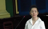 Huỳnh Lan Thảo tại phiên tòa sáng 9/5. Ảnh: Tân Châu