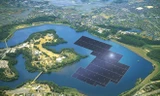 Toàn cảnh nhà máy điện Mặt trời nổi Yamakura (Nguồn: Kyocera) Theo phóng viên TTXVN tại Tokyo, 