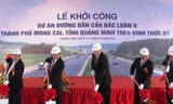 Khởi công đường dẫn cầu Bắc Luân 2 nối sang Trung Quốc
