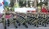 Hình ảnh lễ tổng duyệt diễu binh. Ảnh VOV