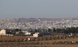 Al-Bab, Syria nhìn từ xa.