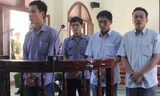 Các bị can tại phiên tòa phúc thẩm hồi tháng 7/2014