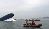 Tàu Sewol (Hàn Quốc) chìm ngoài khơi tây nam nước này hôm 16/4 khiến ít nhất 9 người thiệt mạng và 287 người mất tích 