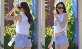 Chân dài Kendall Jenner sexy với short ngắn