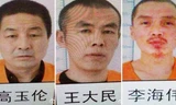 Ba tù nhân: Gao Yulun, Wang Damin và Li Haiwei (từ trái sang)