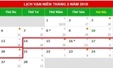 Nghỉ Tết năm 2018 khoảng 7 ngày